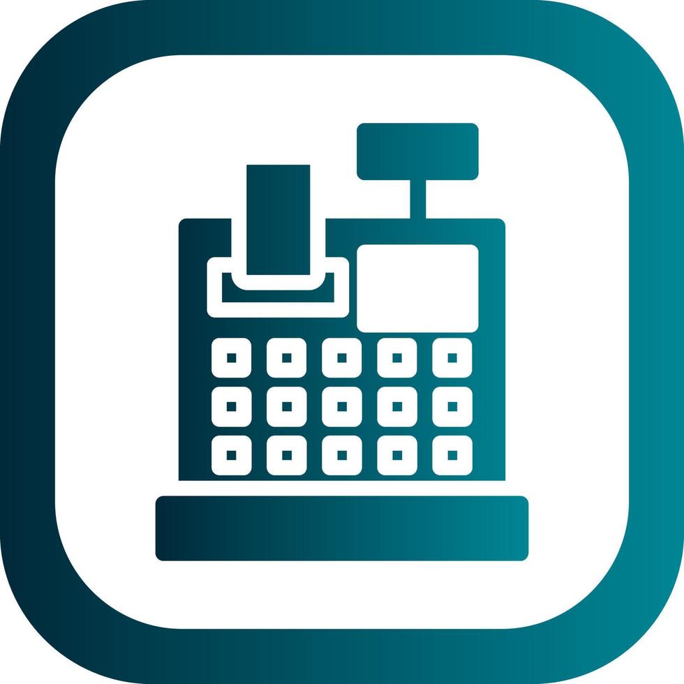 Cash Register Vector Icon Design