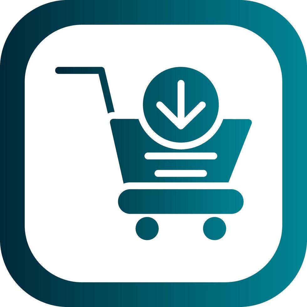 Cart Arrow Down Vector Icon Design