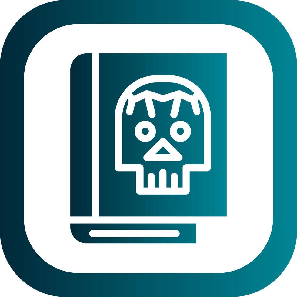 diseño de icono de vector muerto de libro