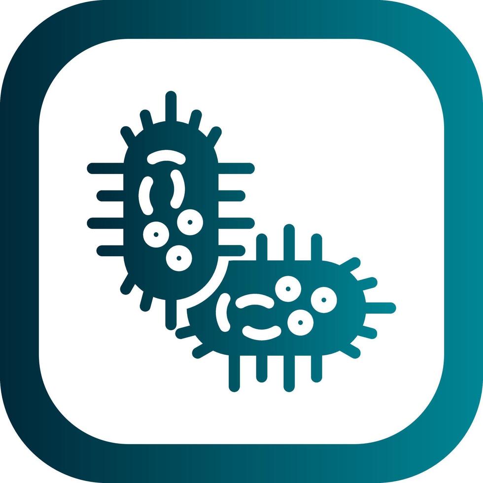 diseño de icono de vector de bacteria