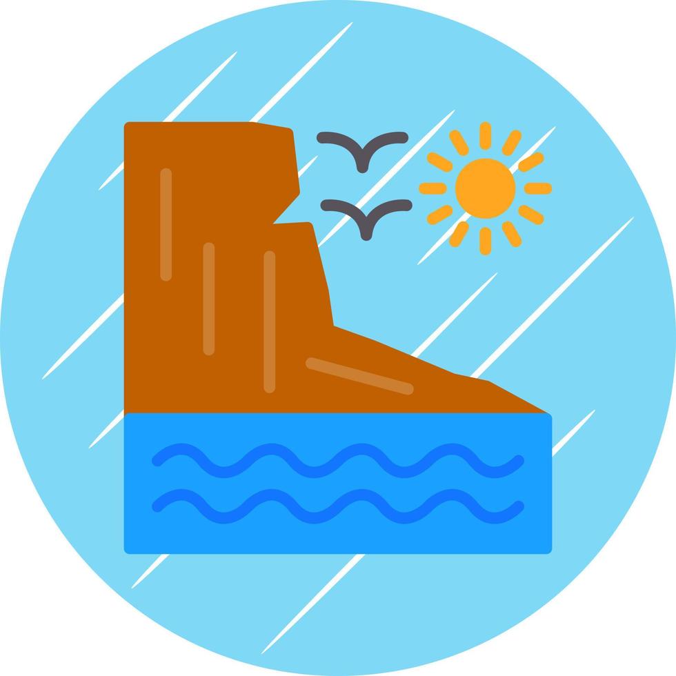 Cliff Vector Icon Design