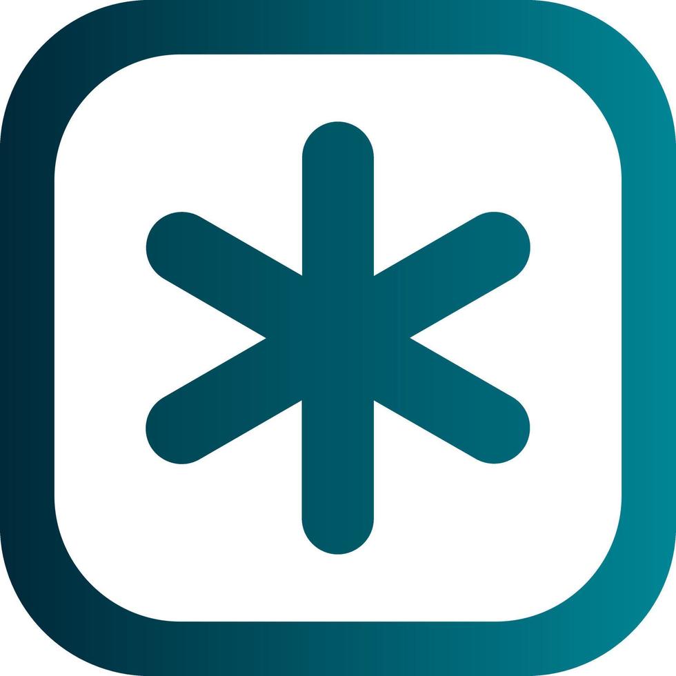 Asterisk Vector Icon Design