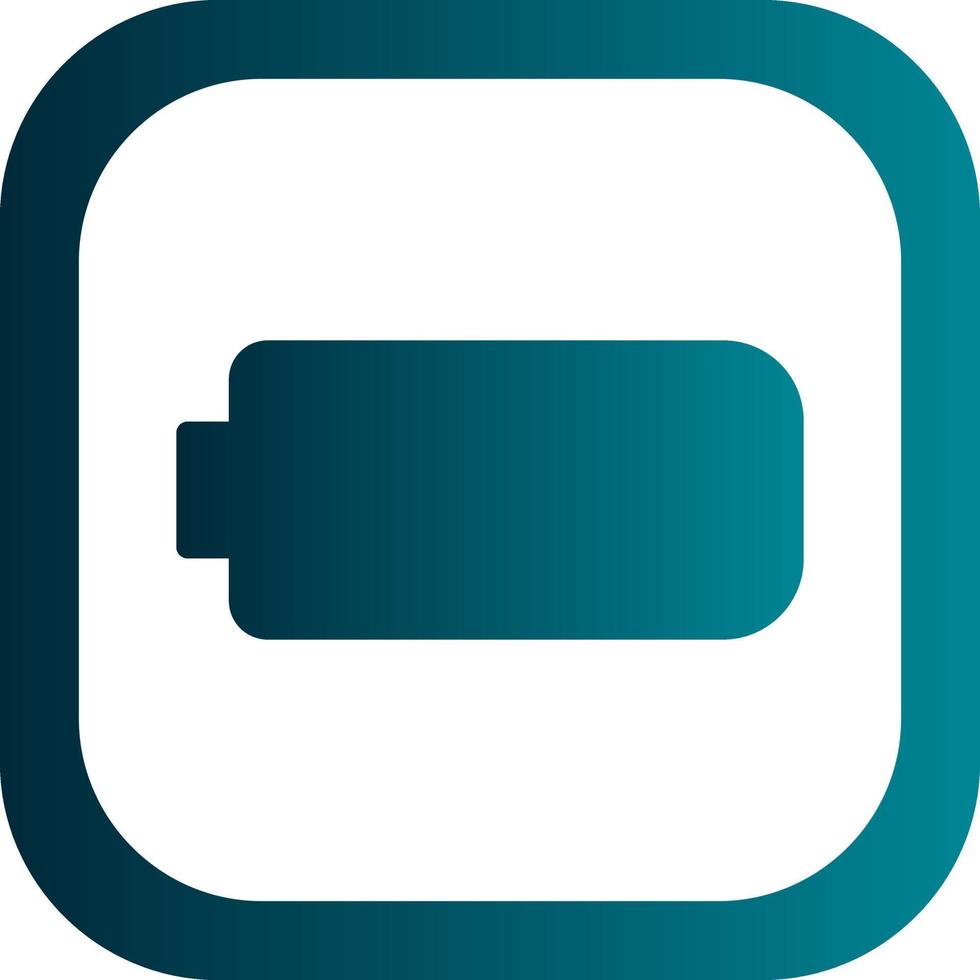 Battery Empty Vector Icon Design
