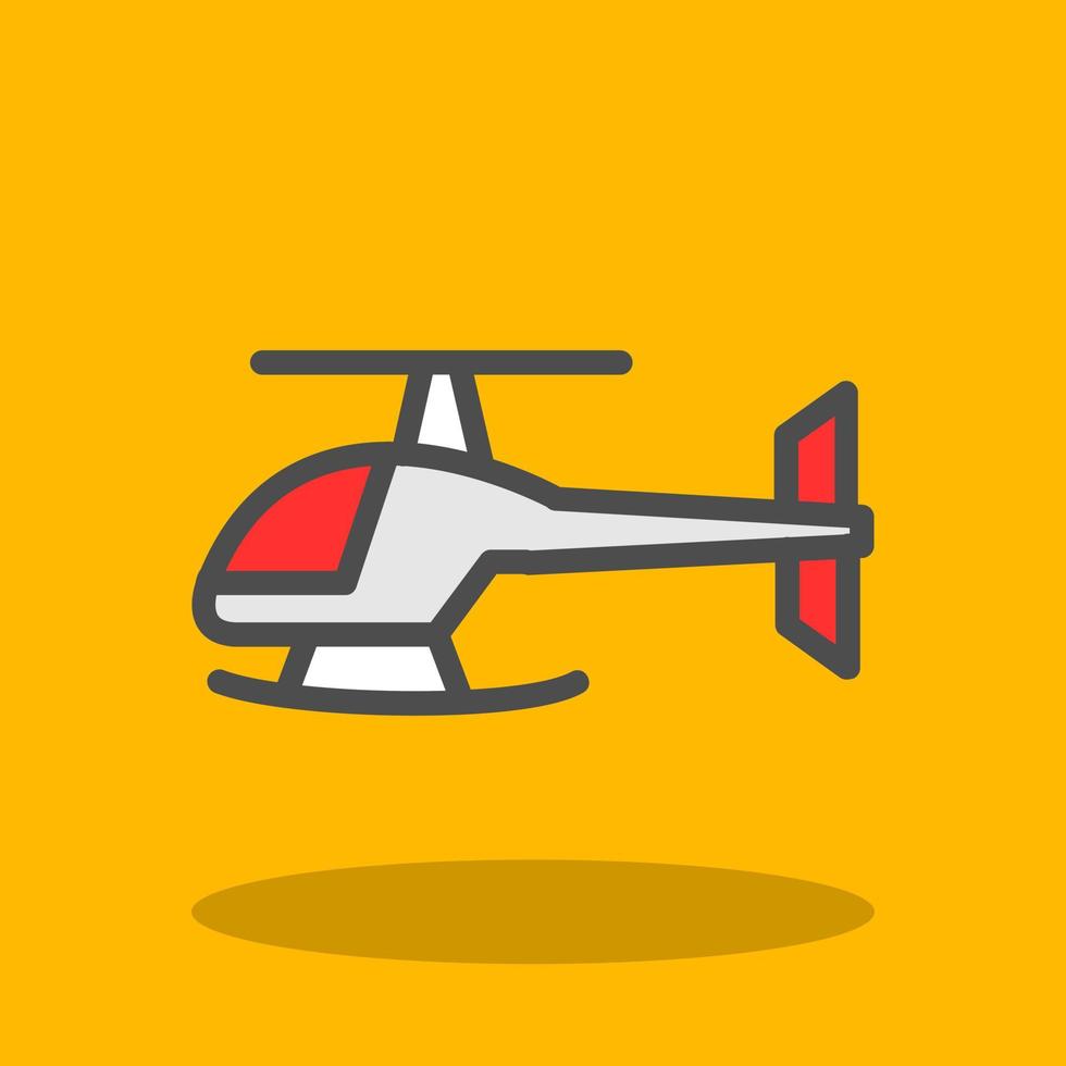 Helicopter Vector Icon Design