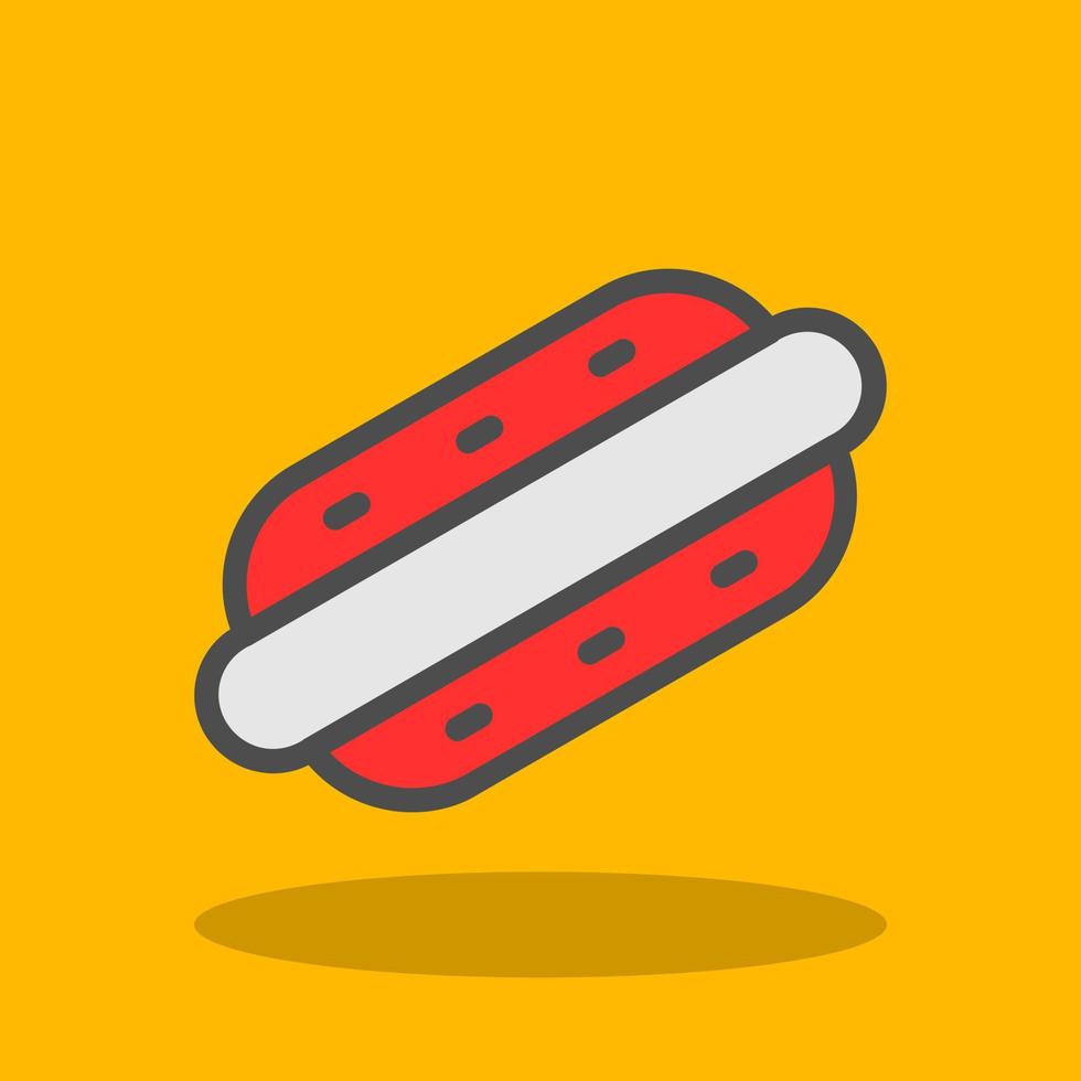 Hotdog Vector Icon Design