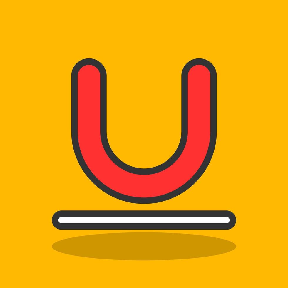 Underline Vector Icon Design