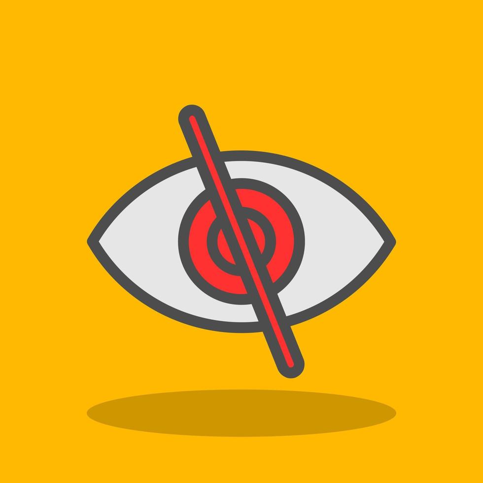 Eye Slash Vector Icon Design