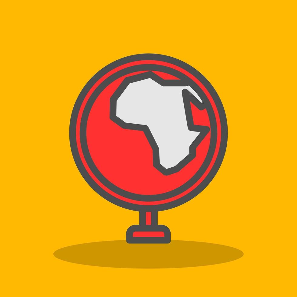 Globe Africa Vector Icon Design