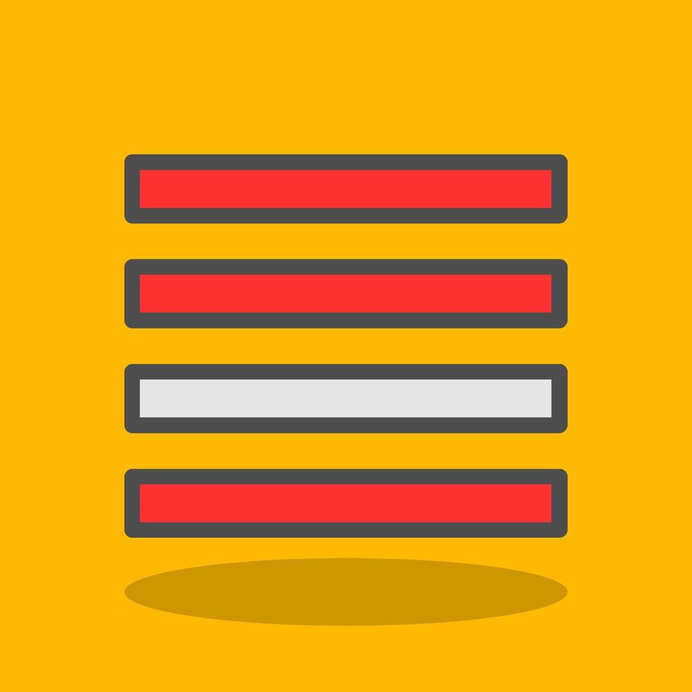 Align Justify Vector Icon Design