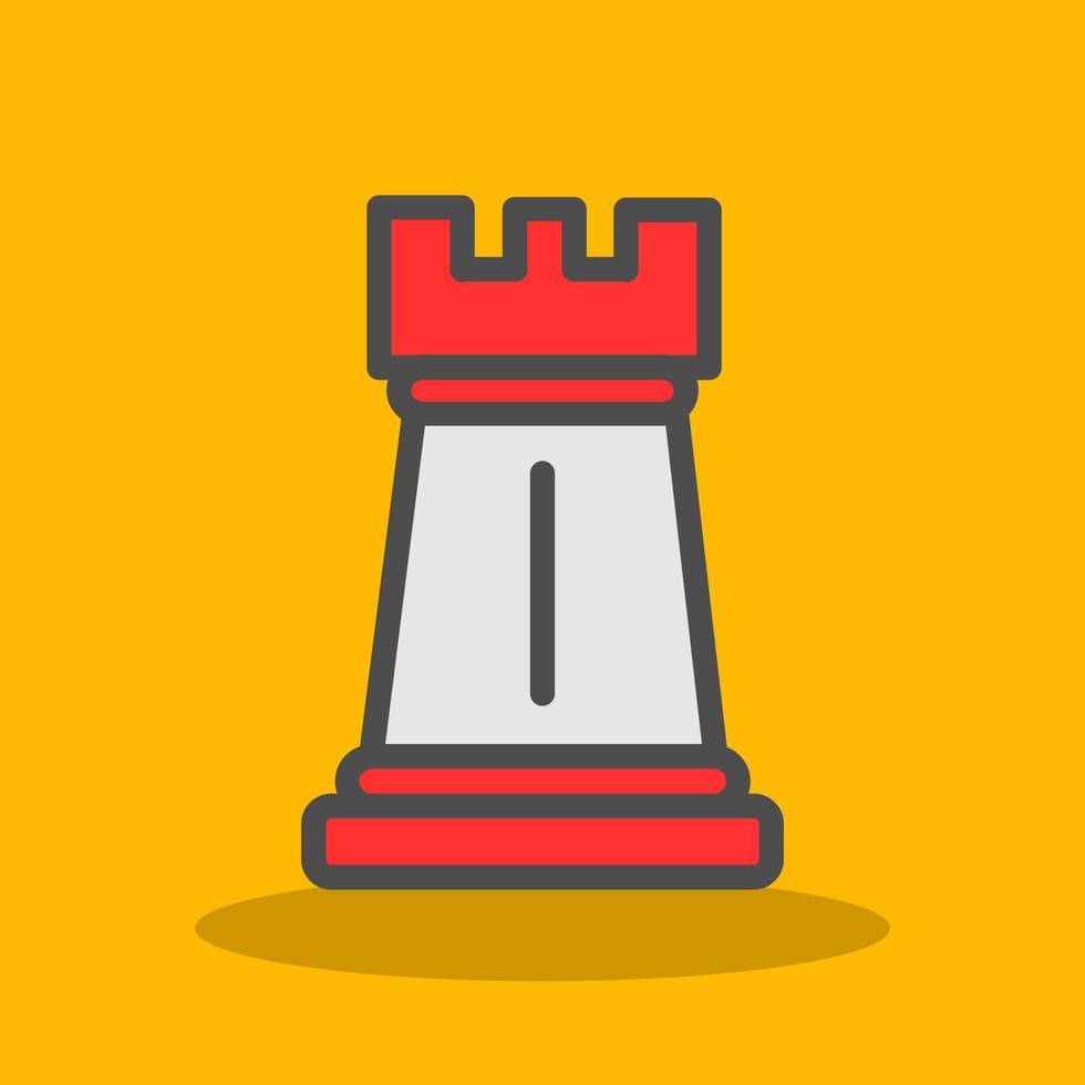 Chess Rook Vector Icon Design