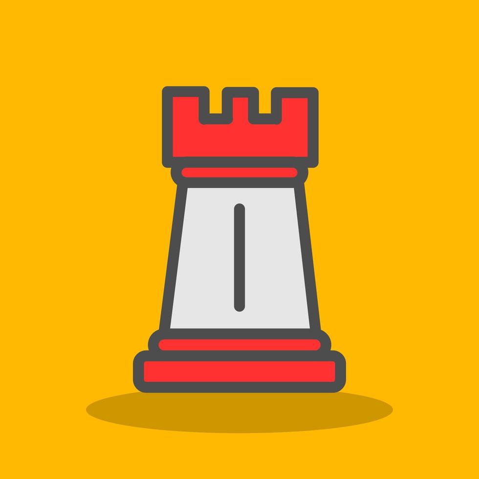 Chess Rook Vector Icon Design