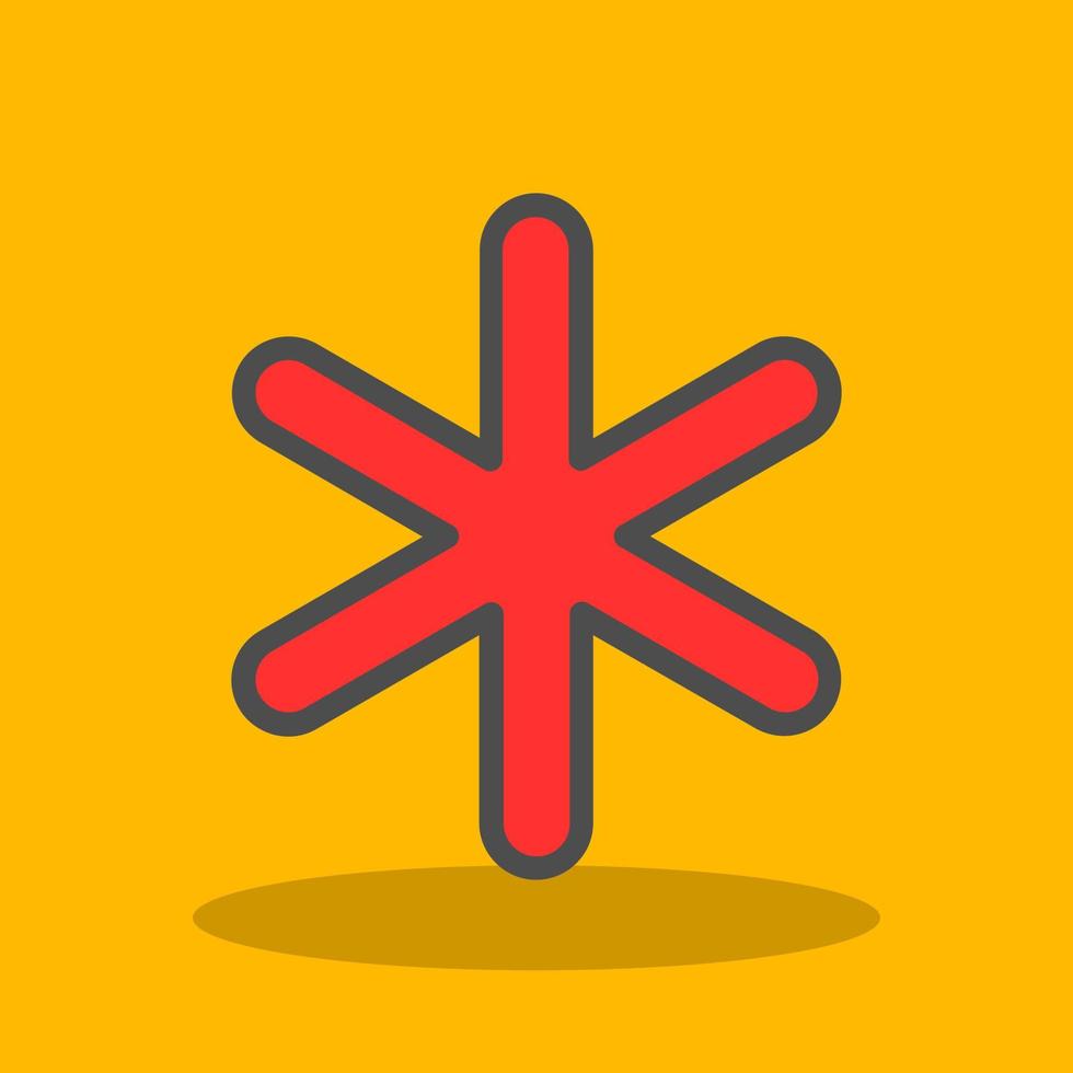 Asterisk Vector Icon Design