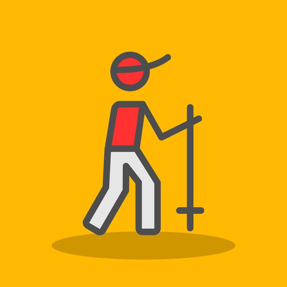 Hiking Vector Icon Design