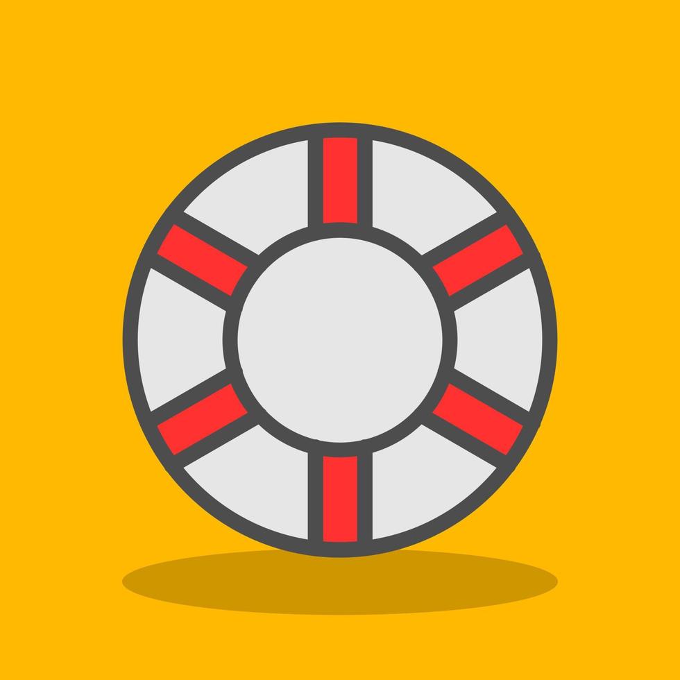 Life Ring Vector Icon Design