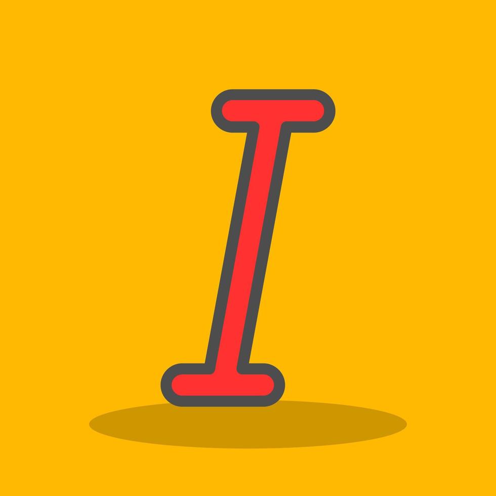 Italic Vector Icon Design