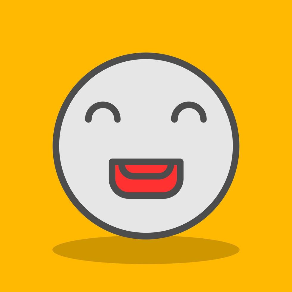 Laugh Beam Vector Icon Design