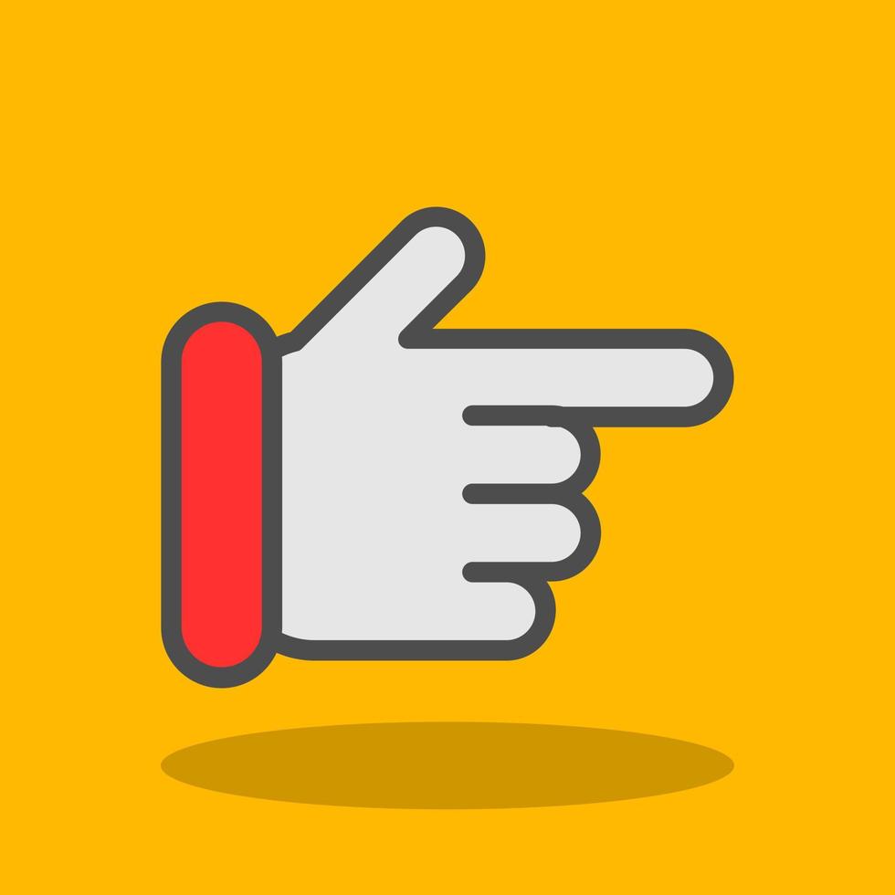 Hand Point Right Vector Icon Design