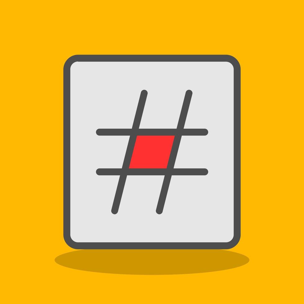 Hashtag Vector Icon Design