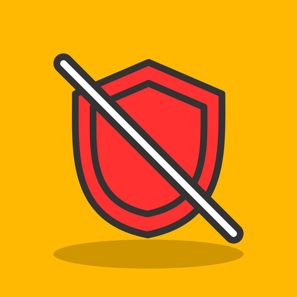 Shield Off Vector Icon Design