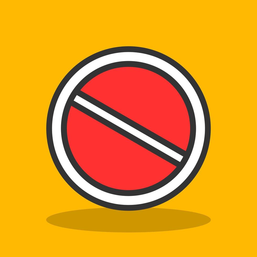 Slash Vector Icon Design