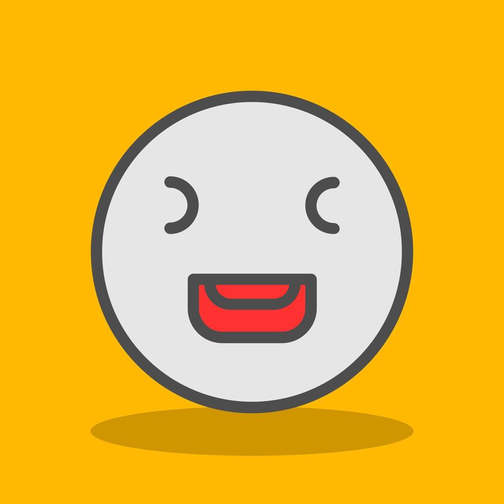 Laugh Squint Vector Icon Design