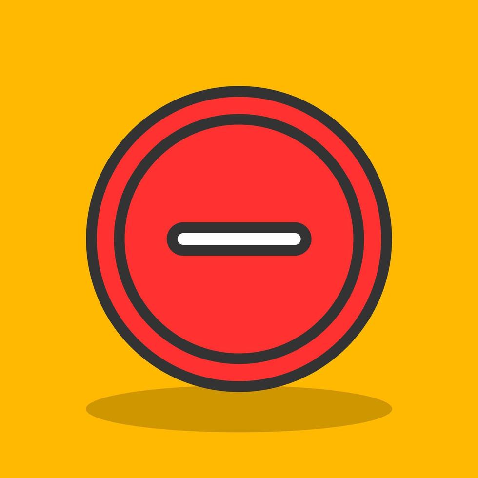 Minus Vector Icon Design