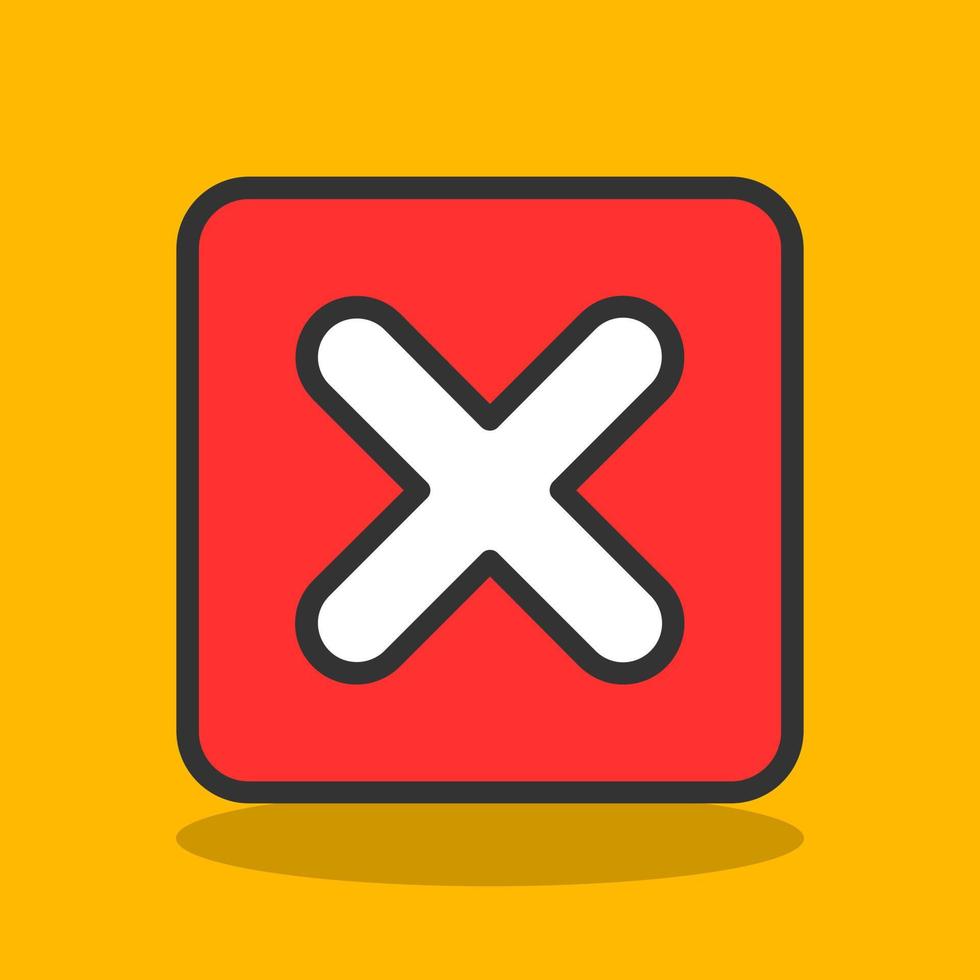 Delete Vector Icon Design