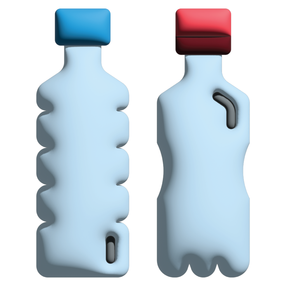 3d Illustration Flasche im Mutter Erde Tag einstellen png