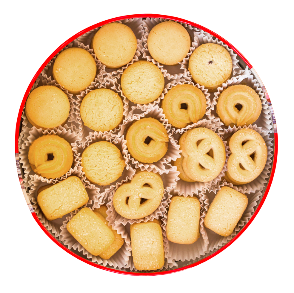 Cookies in box isolated for design png