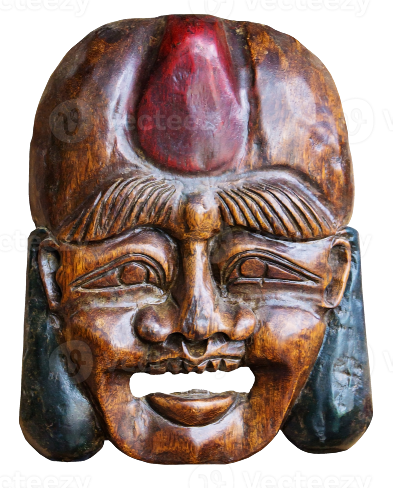 wooden devil mask png