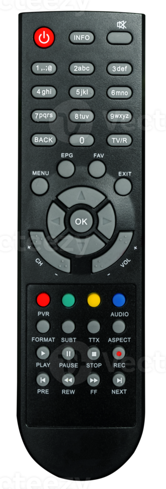 Remote control TV isolated for design png