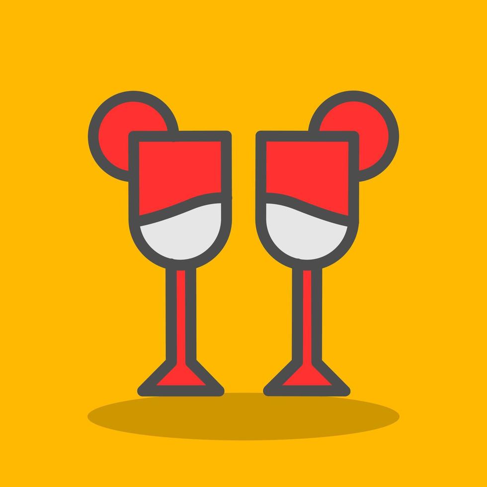 Glass Martini Alt Vector Icon Design
