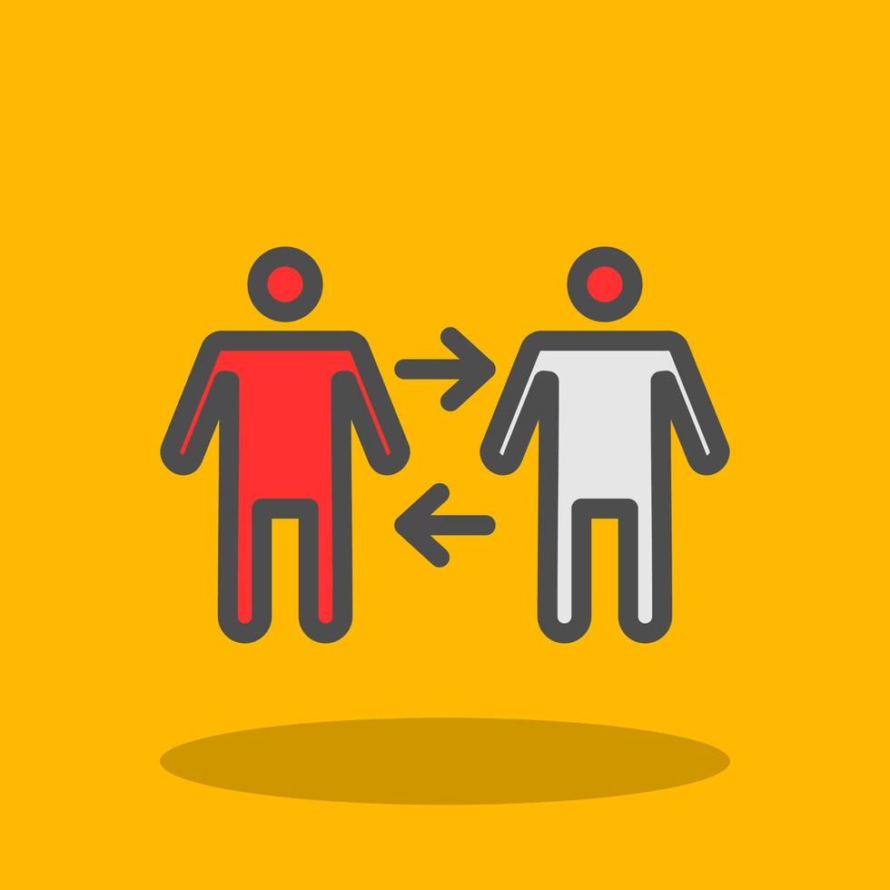 People Arrows Vector Icon Design