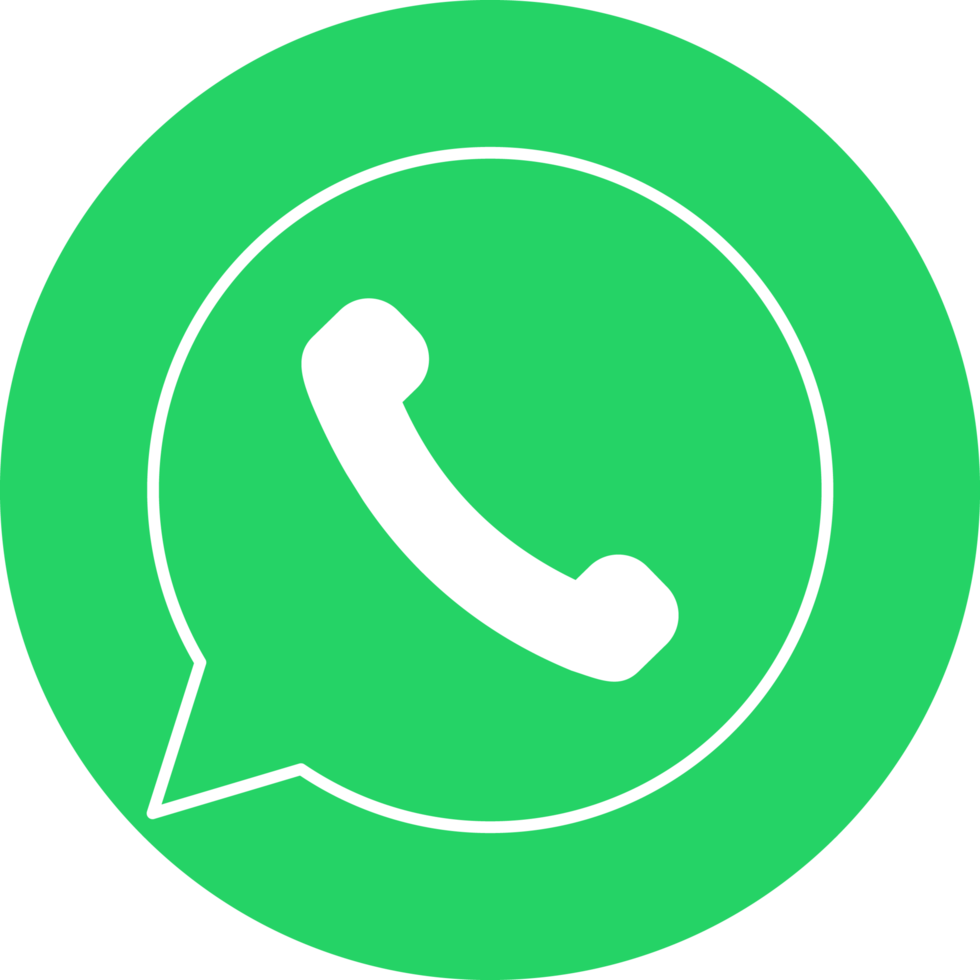 Whatsapp círculo ícone para rede Projeto png