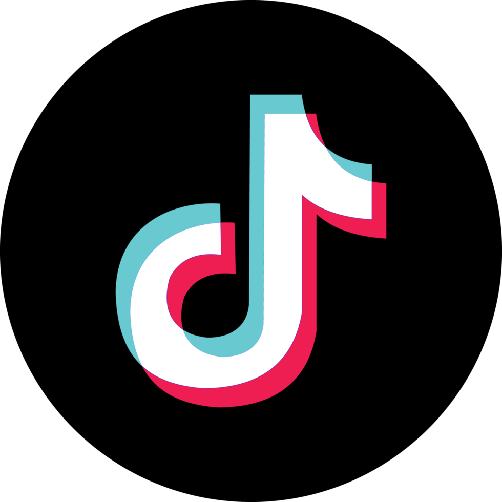 Tik Tok circulo icono para web diseño png