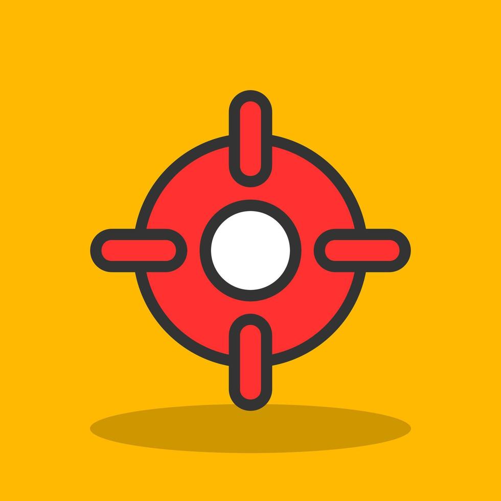 Crosshair Vector Icon Design