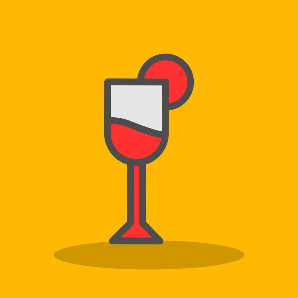 Glass Martini Vector Icon Design