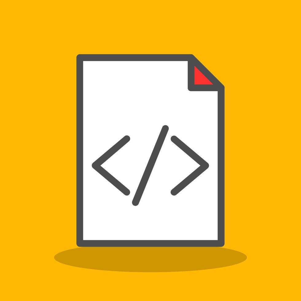 File Code Vector Icon Design