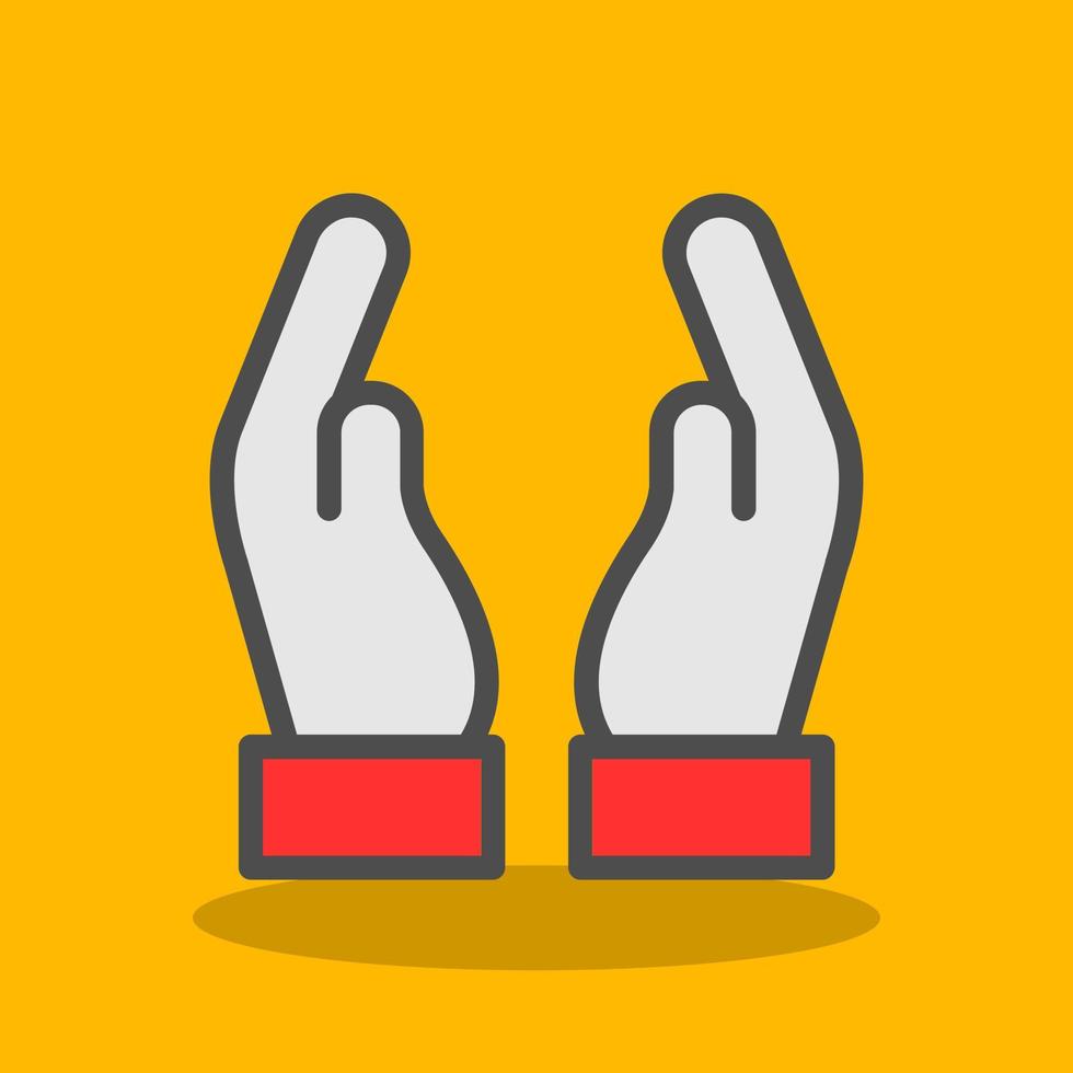 Hand Holding Vector Icon Design