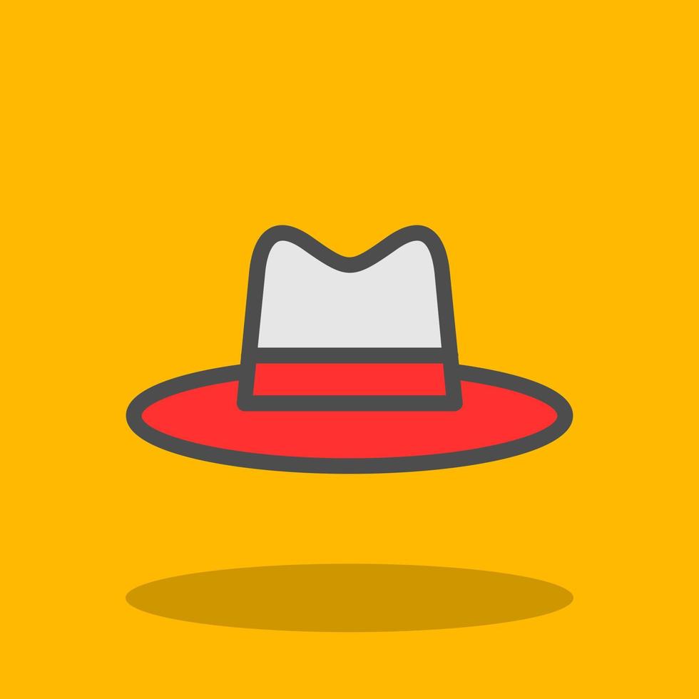 Hat Cowboy Side Vector Icon Design