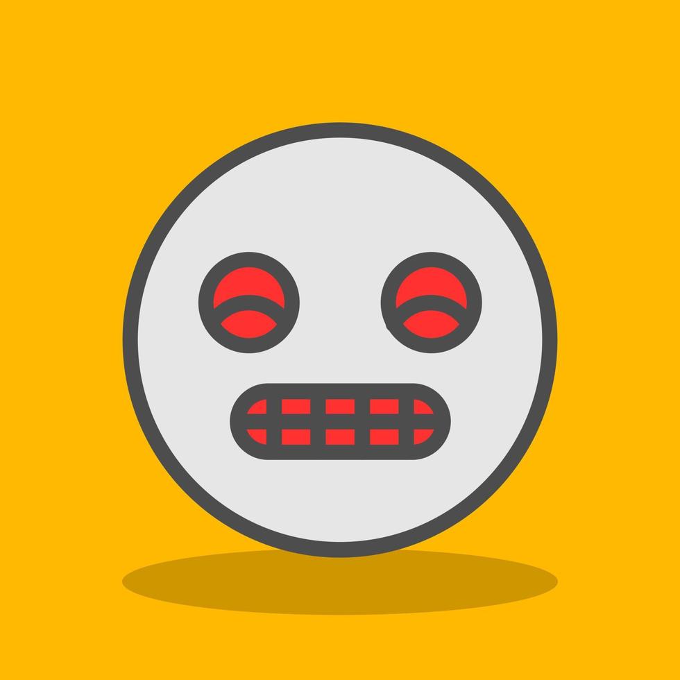 Grimace Vector Icon Design