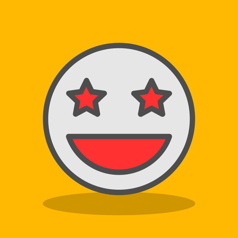 Grin Stars Vector Icon Design