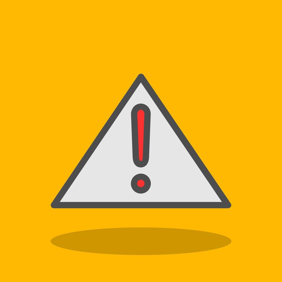 Exclamation Triangle Vector Icon Design