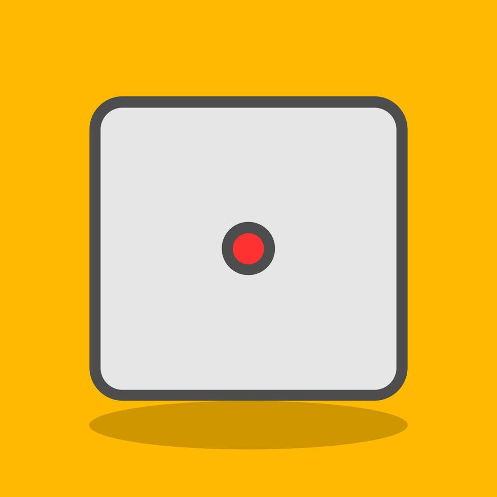Dice One Vector Icon Design