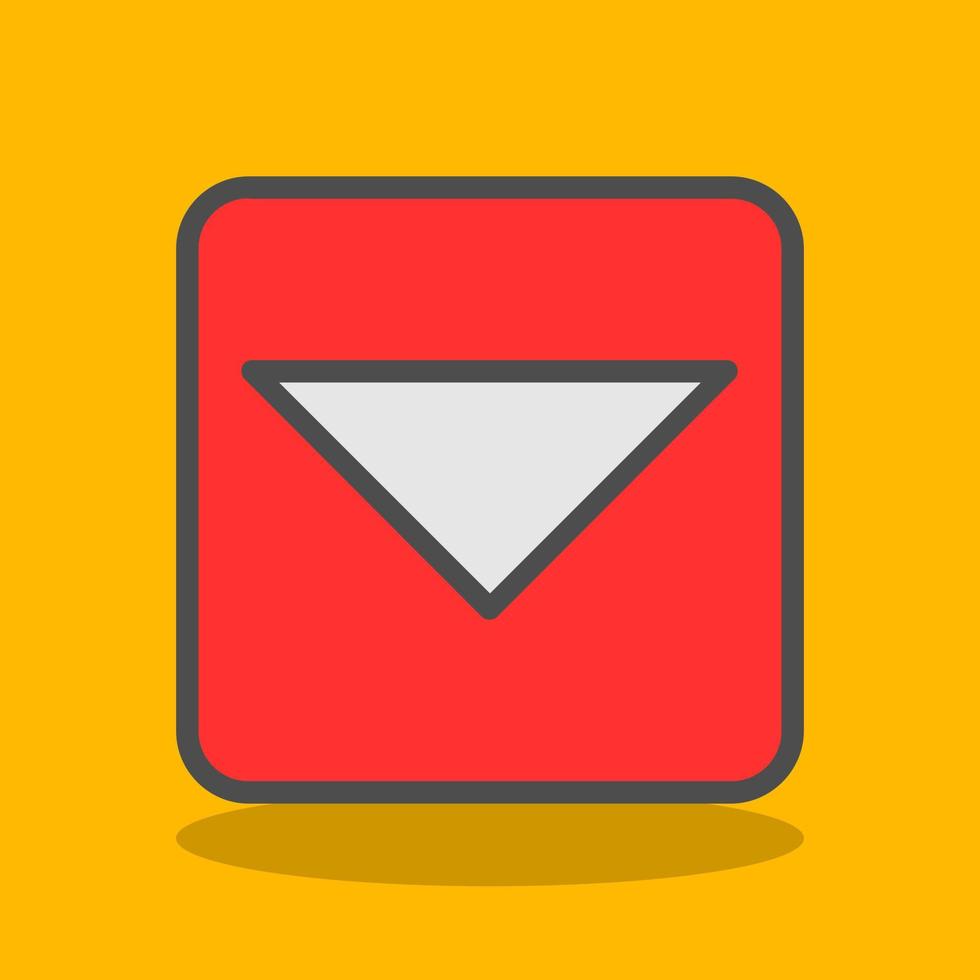 Caret Square Down Vector Icon Design