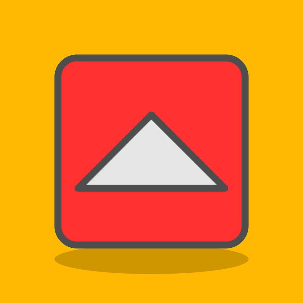 Caret Square Up Vector Icon Design