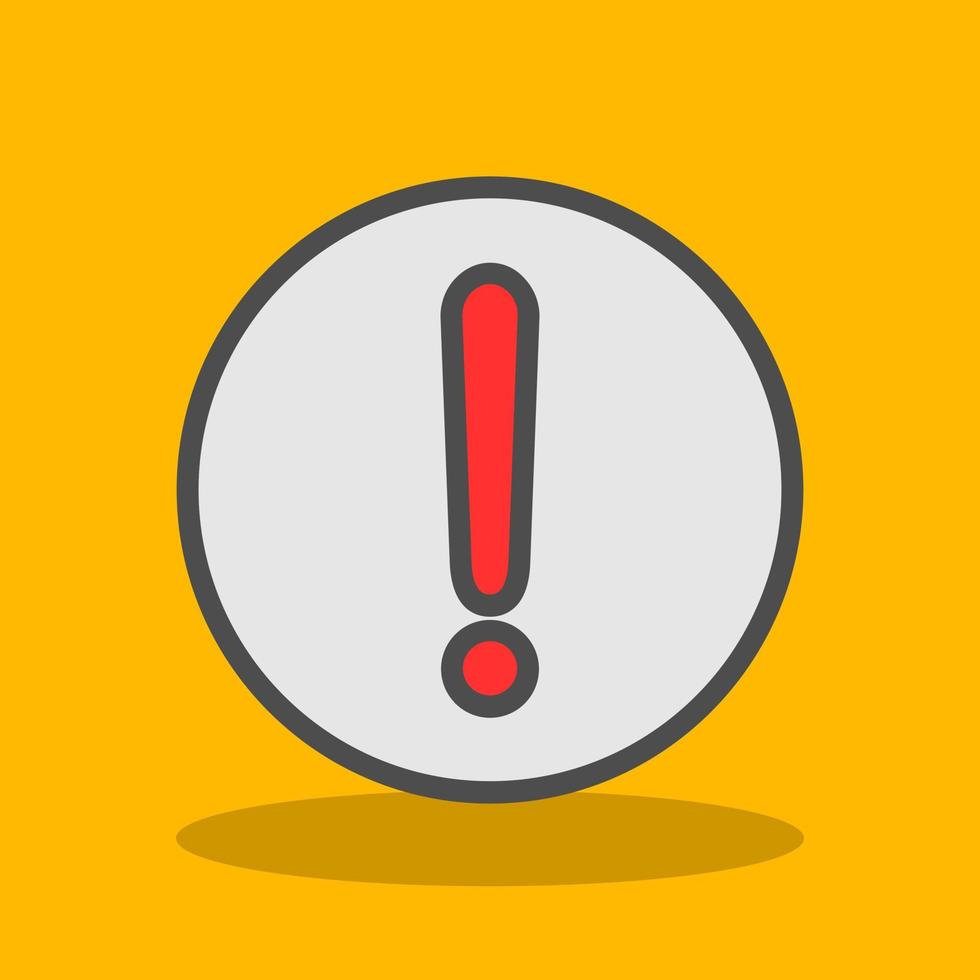Exclamation Circle Vector Icon Design