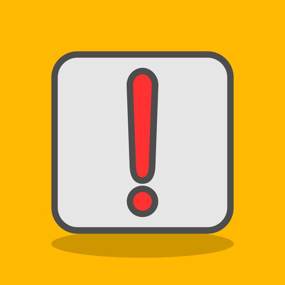 Exclamation Vector Icon Design