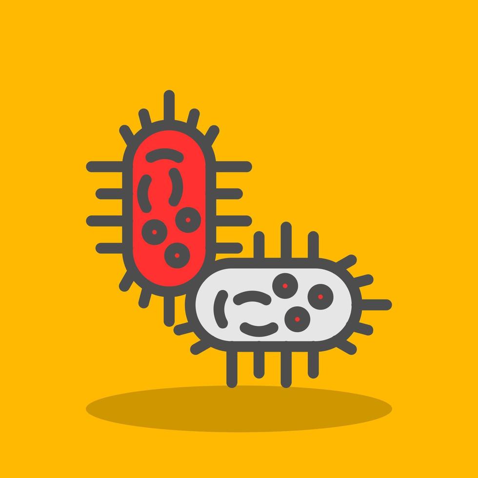 diseño de icono de vector de bacteria