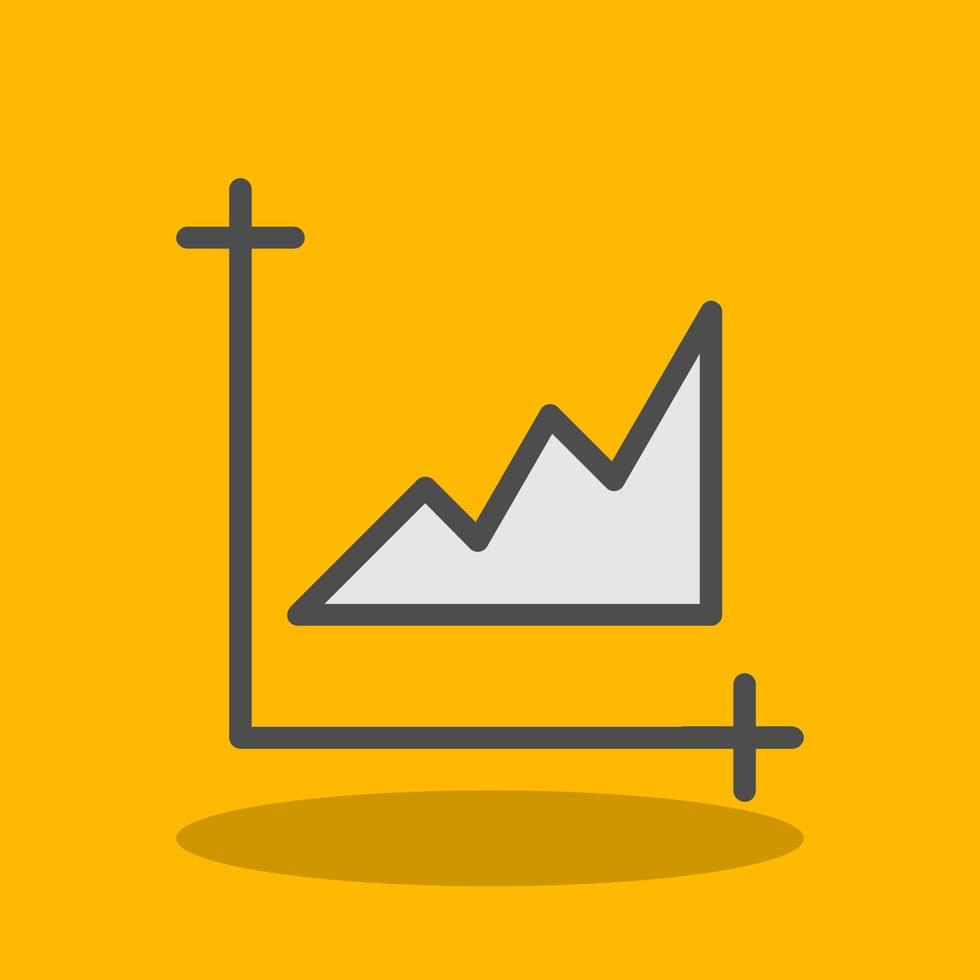 Chart Area Vector Icon Design